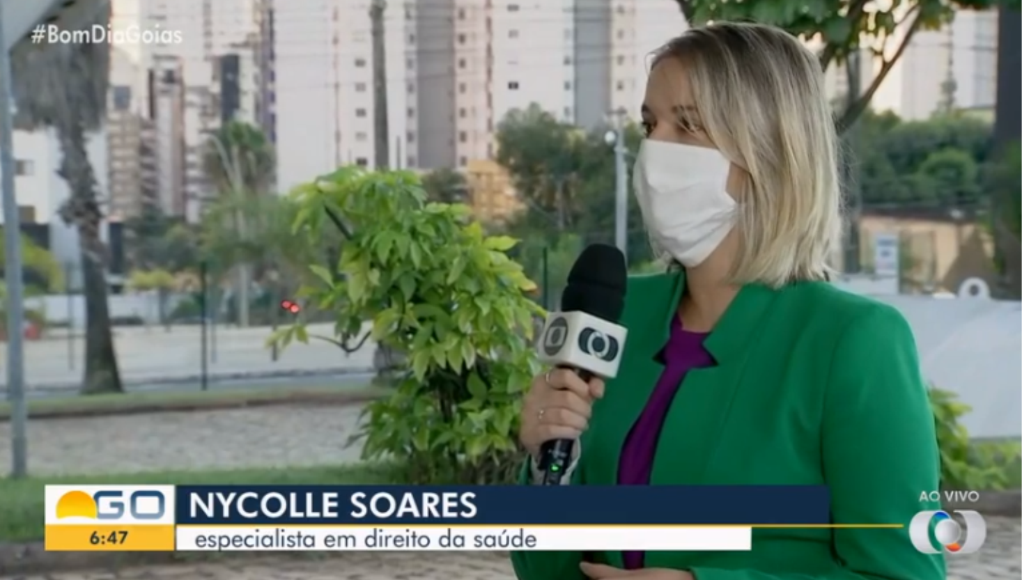 Entrevista Nycolle Soares ao Bom Dia Goiás sobre aumento da adesão aos Planos de Saúde durante a Pandemia.