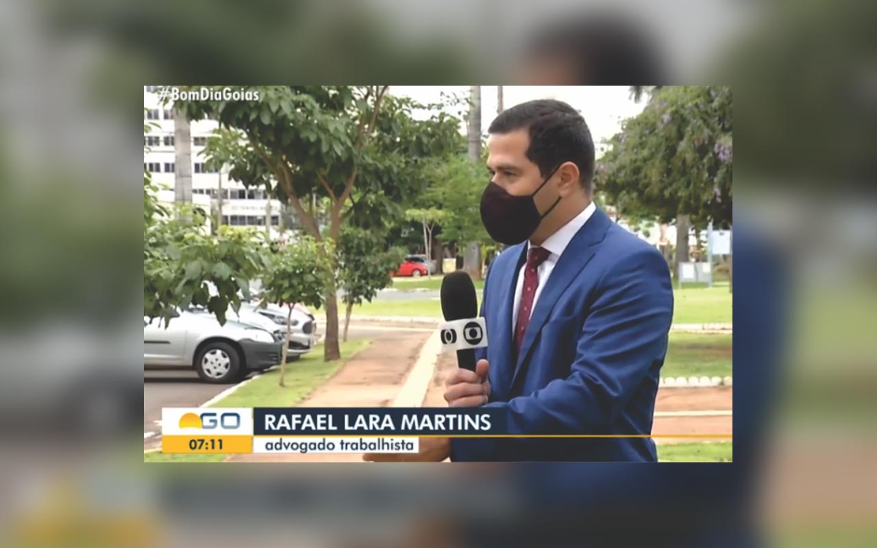Entrevista TV Anhanguera. Rafael Lara Martins. Advogado fala sobre Acordo Coletivo de Trabalho e demissões durante pandemia em Goiás.